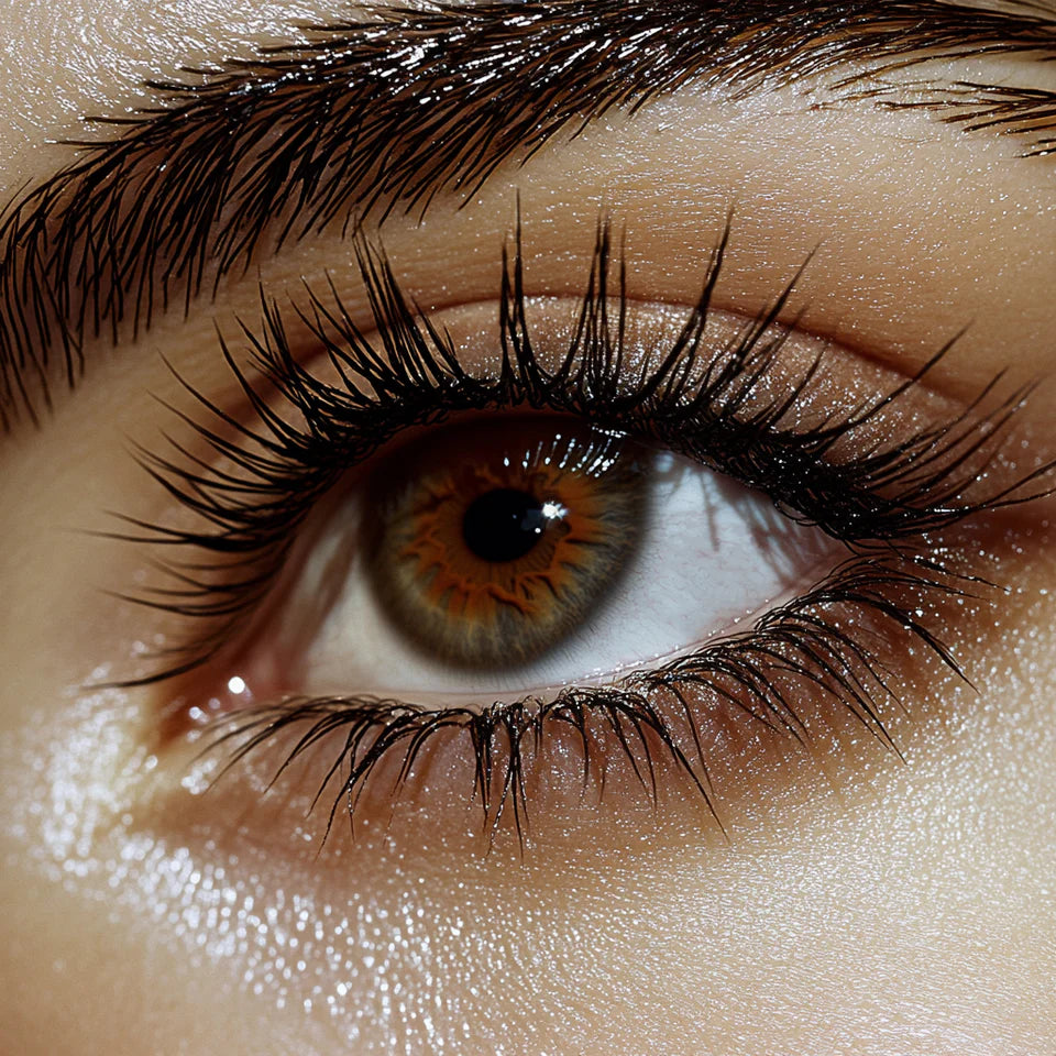 Oeil zoomé avec application du mascara Eternal Bang Bang